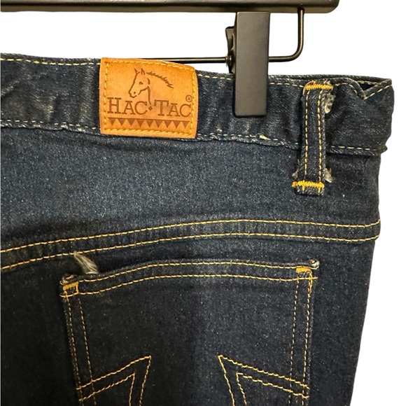 Hac Tac Denim Horse Riding Jodhpurs Jeans equestrian Waist 38" - Picture 2 of 12